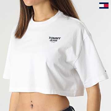 Tommy Jeans - Camiseta corta con cinta adhesiva para mujer 2828 White