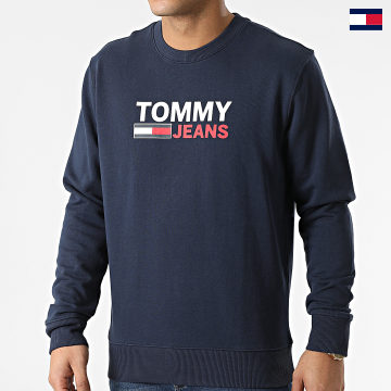Tommy Jeans - Sweat Crewneck Corp Logo 2938 Bleu Marine