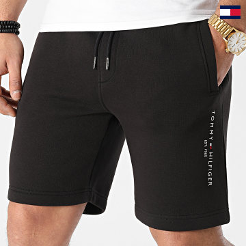 Tommy Hilfiger - Pantalones cortos deportivos Tommy Logo 2198 negro