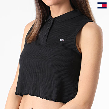 Tommy Jeans - Polo de mujer sin mangas 2532 Negro