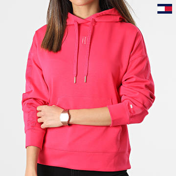 Tommy Hilfiger - Sweat Capuche Femme Relaxed Interlock 3915 Rose