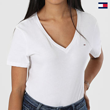 Tommy Hilfiger - Camiseta mujer Slim Soft 4617 Blanca