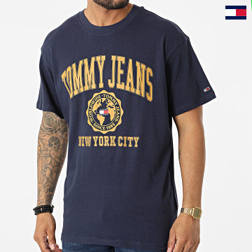 Tommy Jeans - Camiseta College Logo 4025 Azul marino
