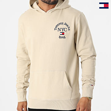 Tommy Jeans - Sudadera con capucha Timeless Circle 3882 Beige