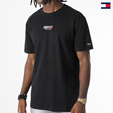 Tommy Jeans - Tee Shirt Peached Entry Flag 3821 Noir