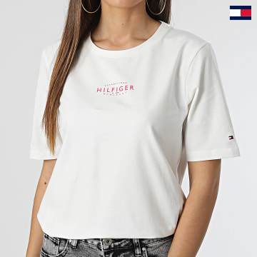 Tommy Hilfiger - Camiseta Mujer Regular New Branded Essential 5990 Blanca