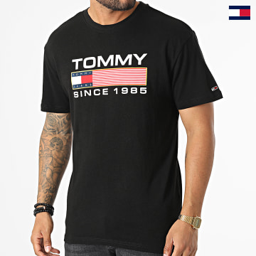 Tommy Jeans - Tee Shirt Classic Athletic Twisted Logo 4991 Noir