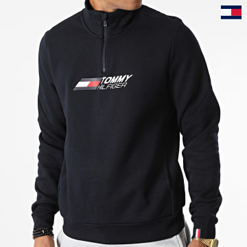 Tommy Sport - Sweat Col Montant Zippé Essentials 7929 Bleu Marine