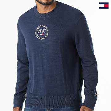 Tommy Jeans - Pull Timeless Circle 3758 Bleu Marine