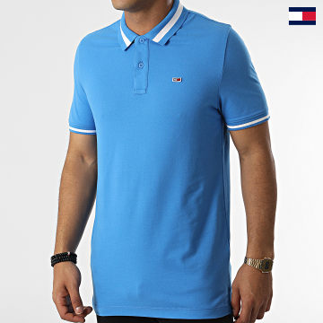 Tommy Jeans - Polo Manches Courtes Tipped 2220 Bleu Clair