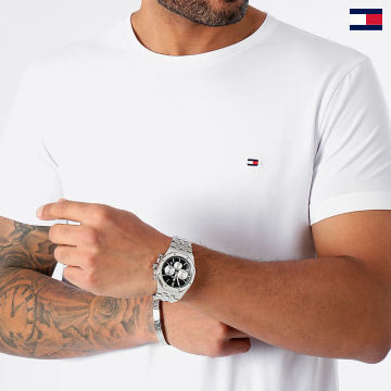 Tommy Hilfiger - Slim Core Stretch Camiseta 7539 Blanco