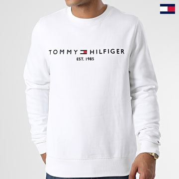 Tommy Hilfiger - Sudadera de cuello redondo para mujer Corp Logo 9791  Blanco - Ryses
