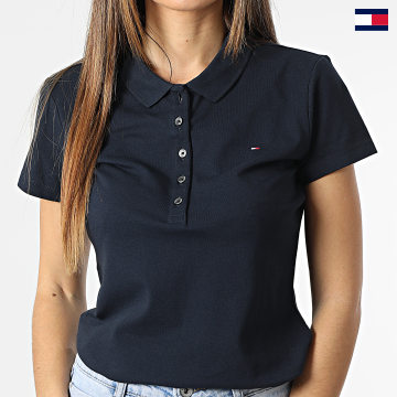 Tommy Hilfiger - Polo a manica corta Heritage 6661 Donna Navy