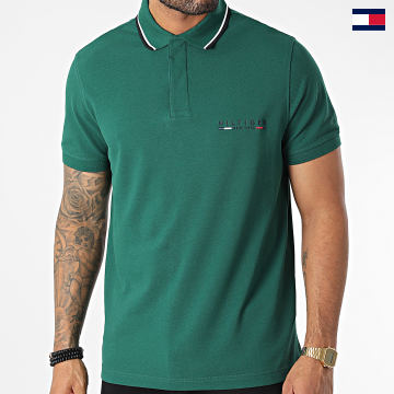 Tommy Hilfiger - Polo Manches Courtes Brand Love Logo 9525 Vert