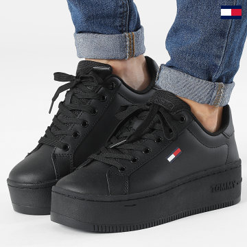 Tommy Jeans - Donna Flatform Essential 2043 Triple Black Sneakers