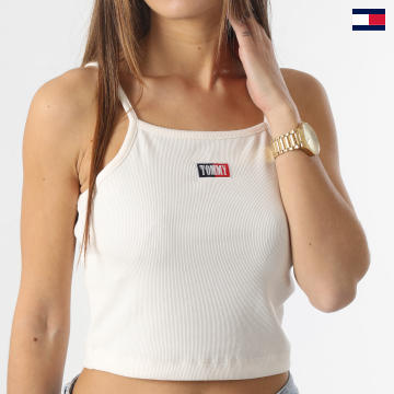 Tommy Jeans - Canotta BBY Timeless Crop Donna 4912 Beige