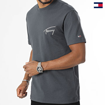 Tommy Jeans - Tee Shirt Classic Signature 6240 Gris Anthracite