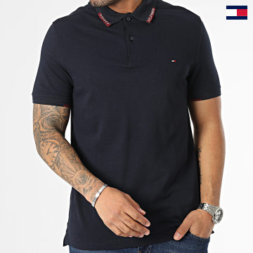 Tommy Hilfiger - Polo Manches Courtes Collar Placement 0774 Bleu Marine