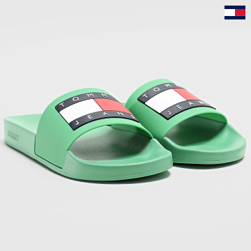 Tommy Jeans - Claquettes Pool Slide Essential 1191 Coastal Green