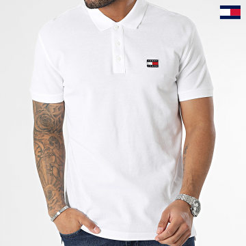 Tommy Jeans - Polo Manches Courtes Classic XS Badge 6224 Blanc