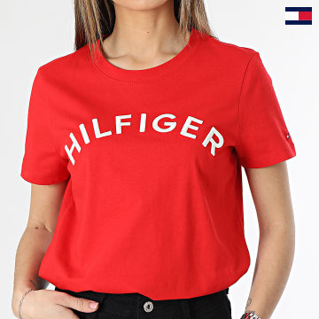 Tommy Hilfiger - T shirt Hilfiger Varsity Regular Donna 7864 Rosso
