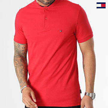 Tommy Hilfiger - Polo Manches Courtes Mao Collar Logo 0765 Rouge
