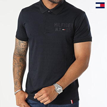 Tommy Sport - Polo manica corta Graphic Training 0487 Navy