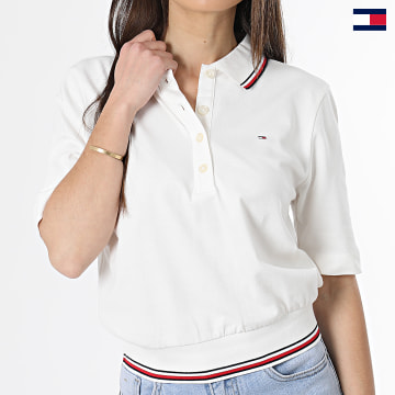 Tommy Hilfiger - Polo Manches Courtes Femme 7821 Blanc