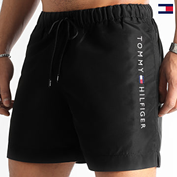 Tommy Hilfiger - Pantaloncini da bagno medi con coulisse 2885 nero