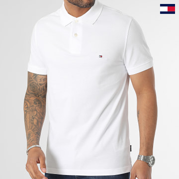 Tommy Hilfiger - Polo Manches Courtes Flag Under Placket 1684 Blanc
