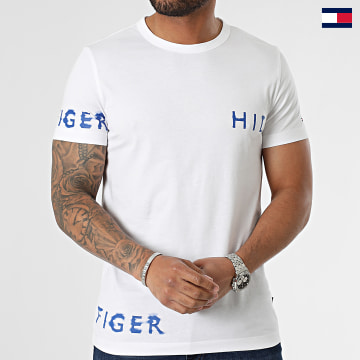 Tommy Hilfiger - Tee Shirt Multi Placement Ink 1536 Blanc