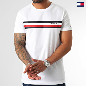 Tommy Hilfiger - Camiseta RWB Monotipo Pecho 2119 Blanca