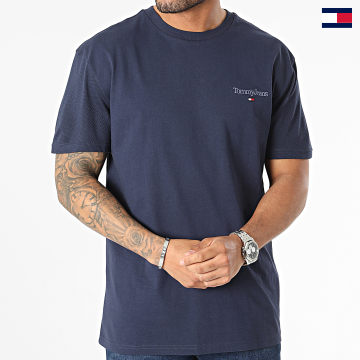 Tommy Jeans - Tee Shirt Classic Cotton Mesh 6886 Bleu Marine
