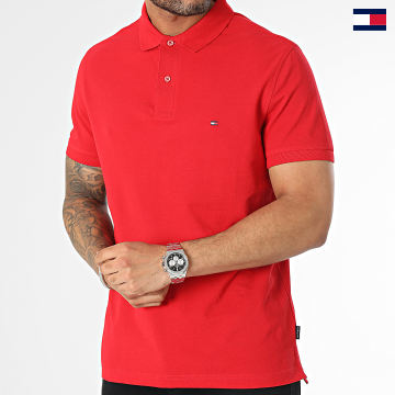 Tommy Hilfiger - Polo a manica corta Under Placket Flag 1684 Rosso