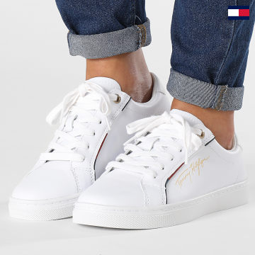 Tommy Hilfiger - Sneaker Signature Mujer 6322 Blanco