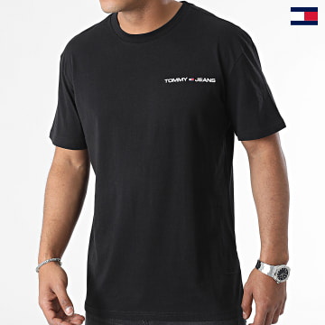 Tommy Jeans - Camiseta Linear 6878 negra