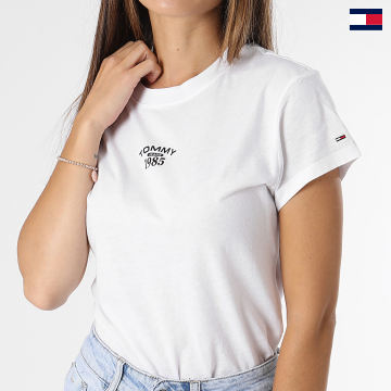 Tommy Jeans - Maglietta donna BBY Essential Logo 2 6148 Bianco