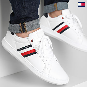 Tommy Hilfiger - Baskets Essential Leather Cupsole 4921 White