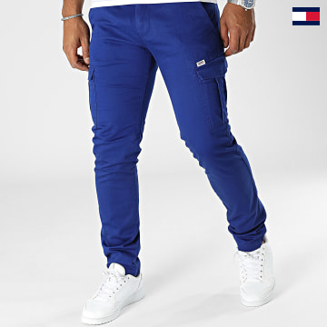 Tommy Jeans - Scanton Dobby Slim Cargo Pants 4484 blu reale