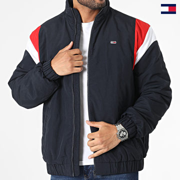Tommy Jeans - Cappotto Colorblock Essential 6580 blu navy