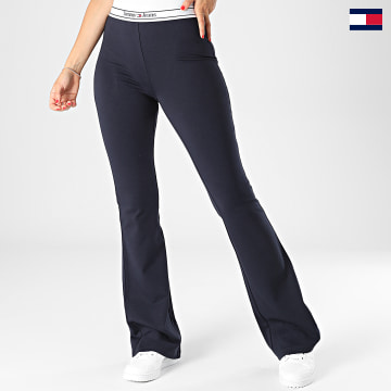 Tommy Jeans - Legging Flare Femme Logo 5864 Bleu Marine