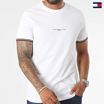 Tommy Hilfiger - Tee Shirt Logo Tipped 2584 Blanc