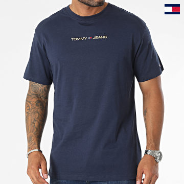 Tommy Jeans - Tee Shirt Classic Gold Linear 7728 Bleu Marine