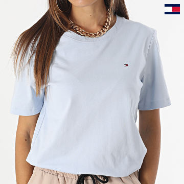 Tommy Hilfiger - Camiseta de mujer Modern Regular 9848 Azul claro