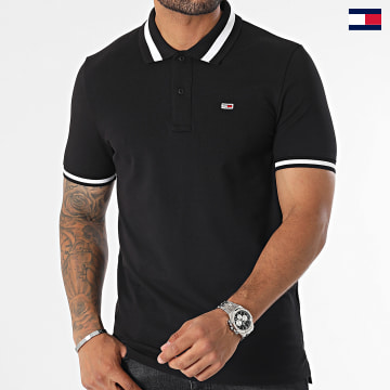 Tommy Jeans - Polo Manches Courtes Tipped 2220 Noir
