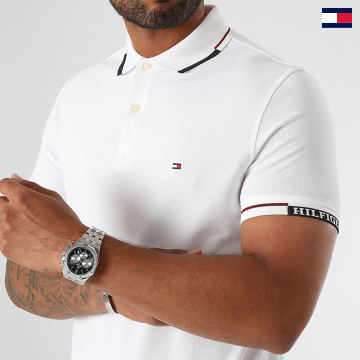 Tommy Hilfiger - Polo manica corta con polsino sottile 3285 bianco