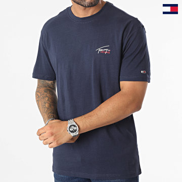 Tommy Jeans - Tee Shirt Classic Small Flag 7714 Bleu Marine