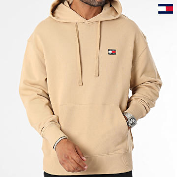 Tommy Jeans - Sweat Capuche Relax XS Badge 6369 Beige