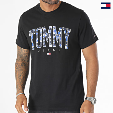 Tommy Jeans - Tee Shirt Regular Camo College 7726 Noir