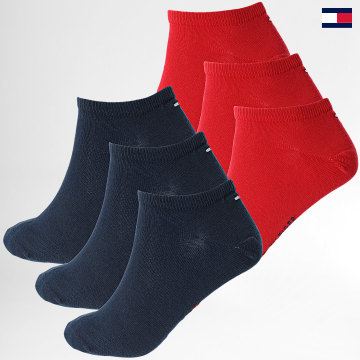 Tommy Hilfiger - Confezione da 6 paia di calzini 701219562 Rosso Blu Navy
